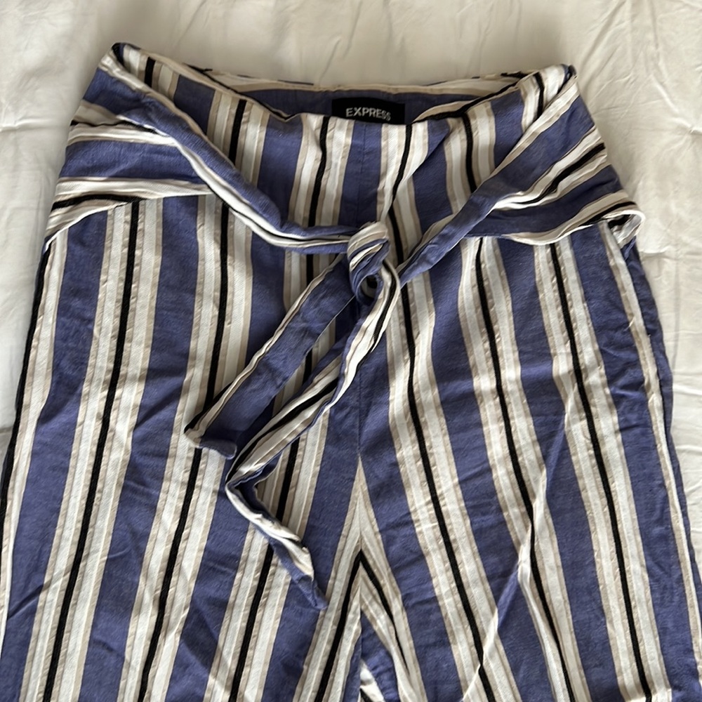 Express blue stripe pants